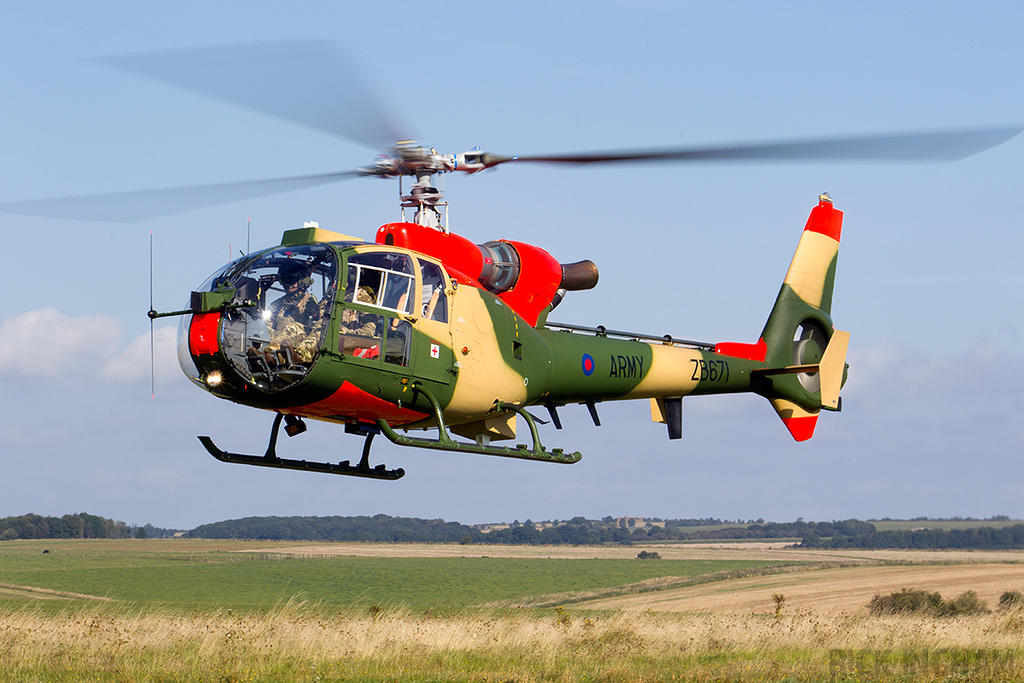 Westland Gazelle AH1 - ZB671 - AAC