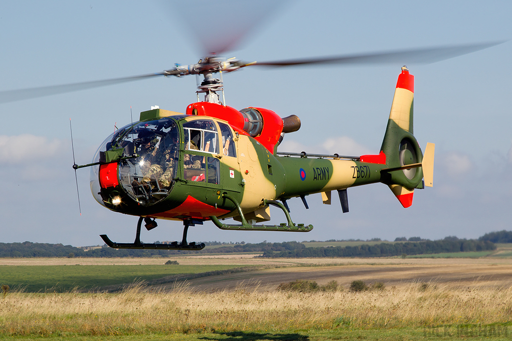 Westland Gazelle AH1 - ZB671 - AAC