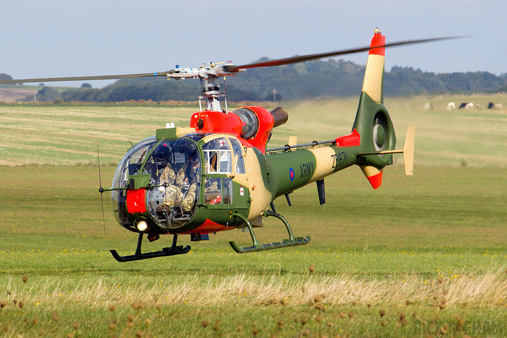 Westland Gazelle AH1 - ZB671 - AAC