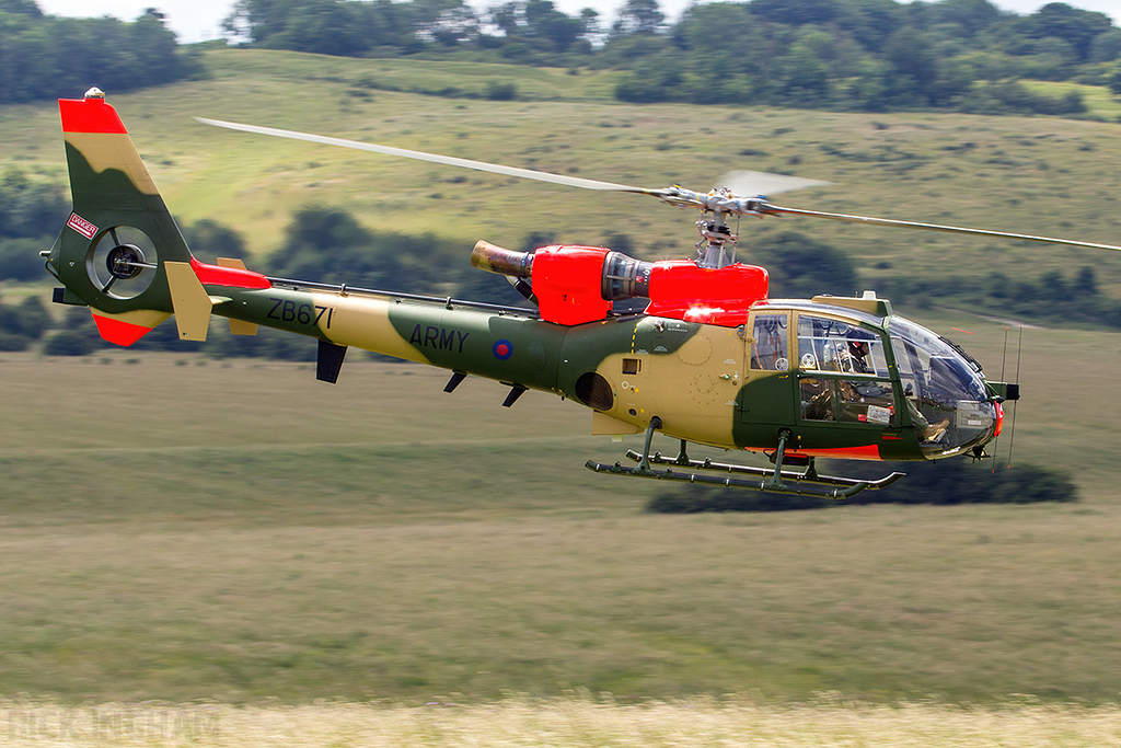 Westland Gazelle AH1 - ZB671 - AAC