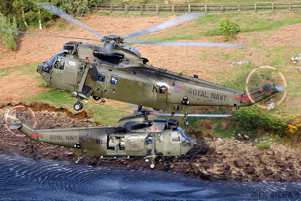 Westland Sea King HC4 - ZE427/K + ZF116/WP - Royal Navy