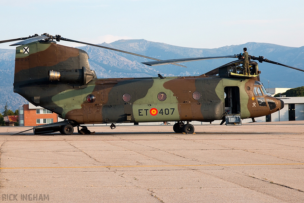 Boeing CH47D Chinook - HT.17-07 / ET-407 - Spanish Army