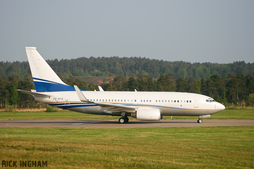 Boeing 737-7BC BBJ - A6-DFR - Abu Dhabi Amiri Flight