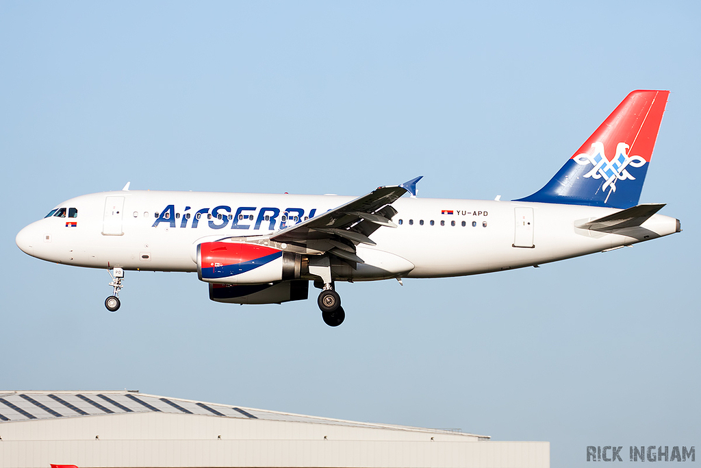 Airbus A319-132 - YU-APD - Air Serbia