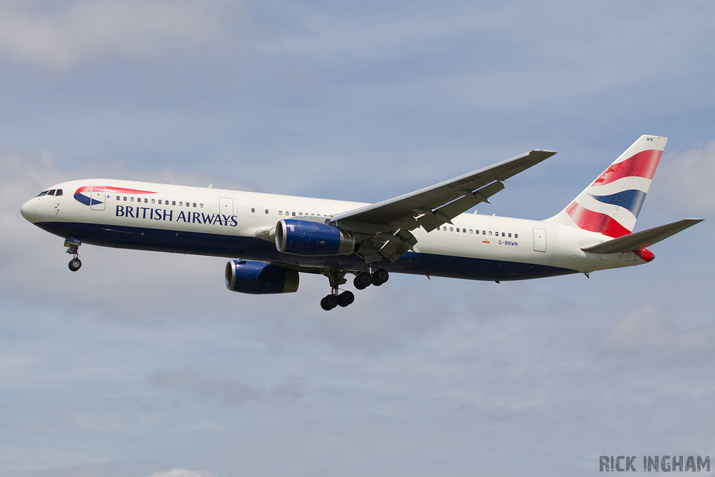 Boeing 767-336ER - G-BNWN - British Airways