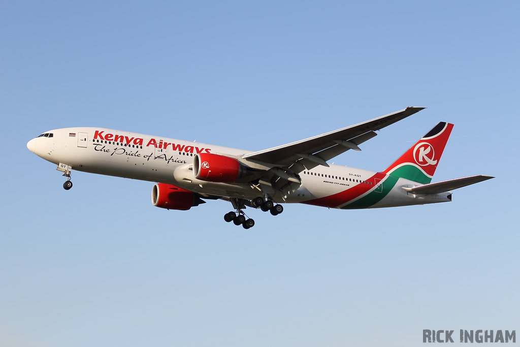 Boeing 777-2U8ER - 5Y-KQT - Kenya Airways