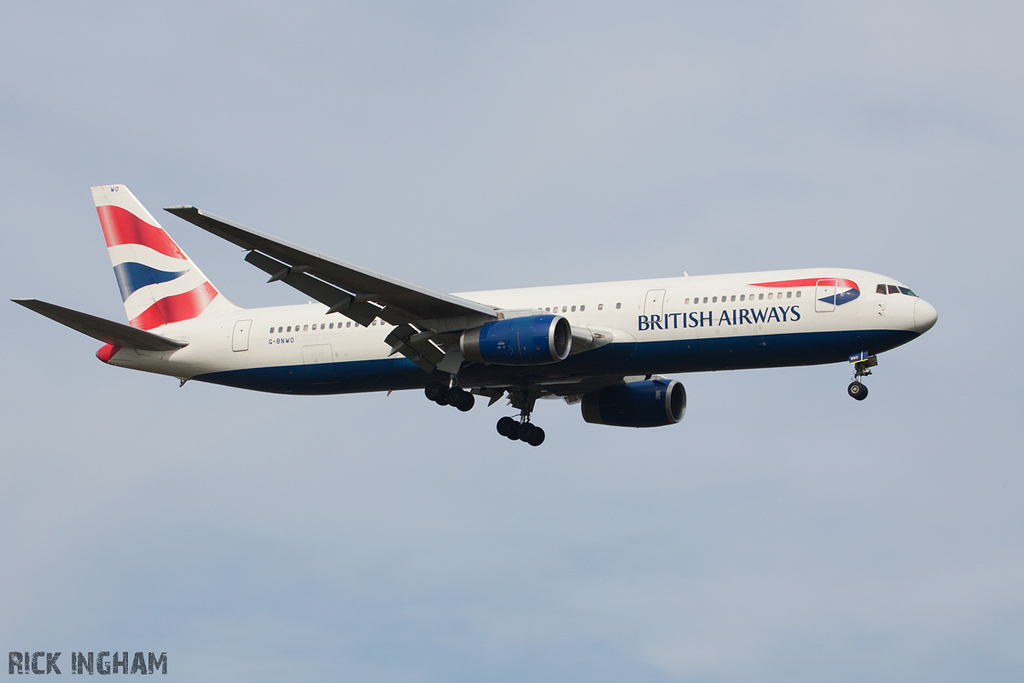 Boeing 767-336ER - G-BNWO - British Airways