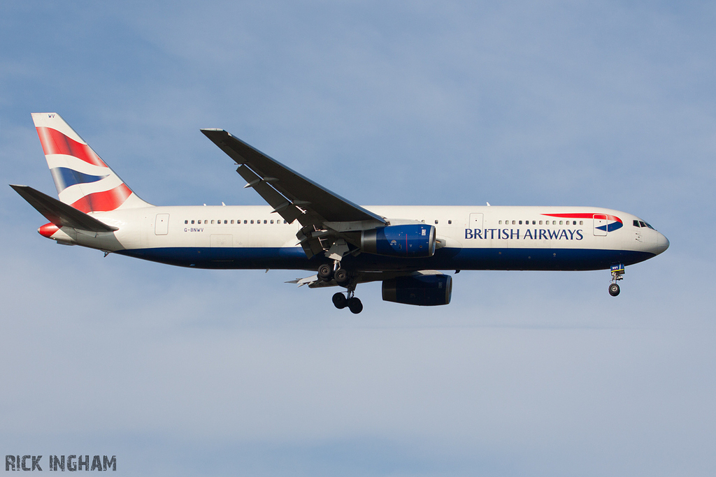 Boeing 767-336ER - G-BNWV - British Airways