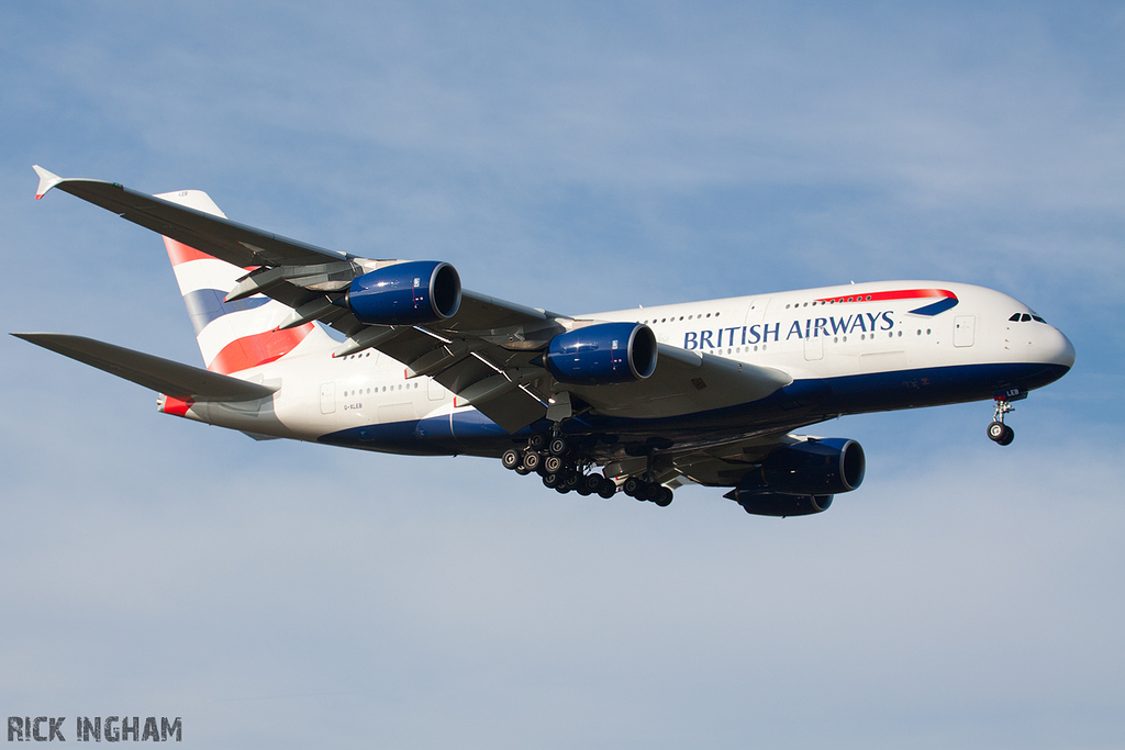 Airbus A380-841 - G-XLEB - British Airways