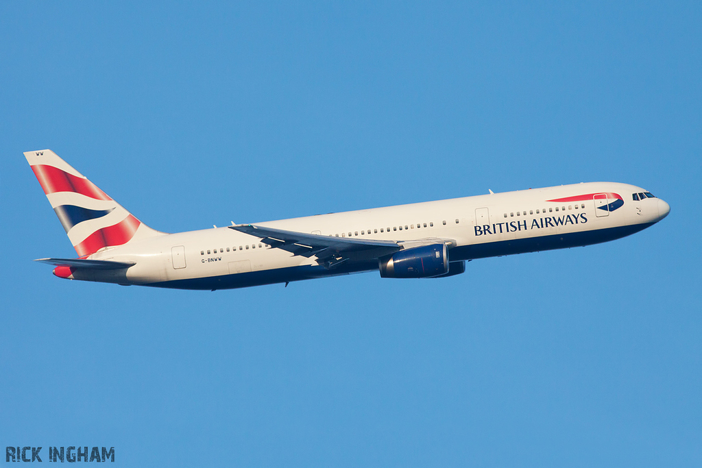 Boeing 767-336ER - G-BNWW - British Airways