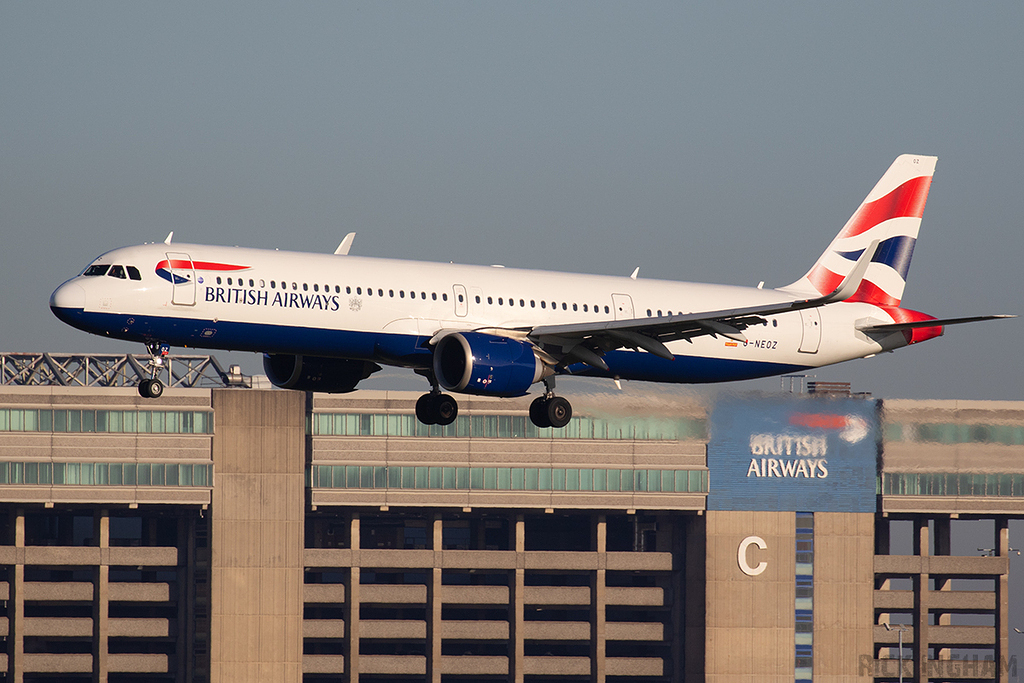 Airbus A321-251NX NEO - G-NEOZ - British Airways
