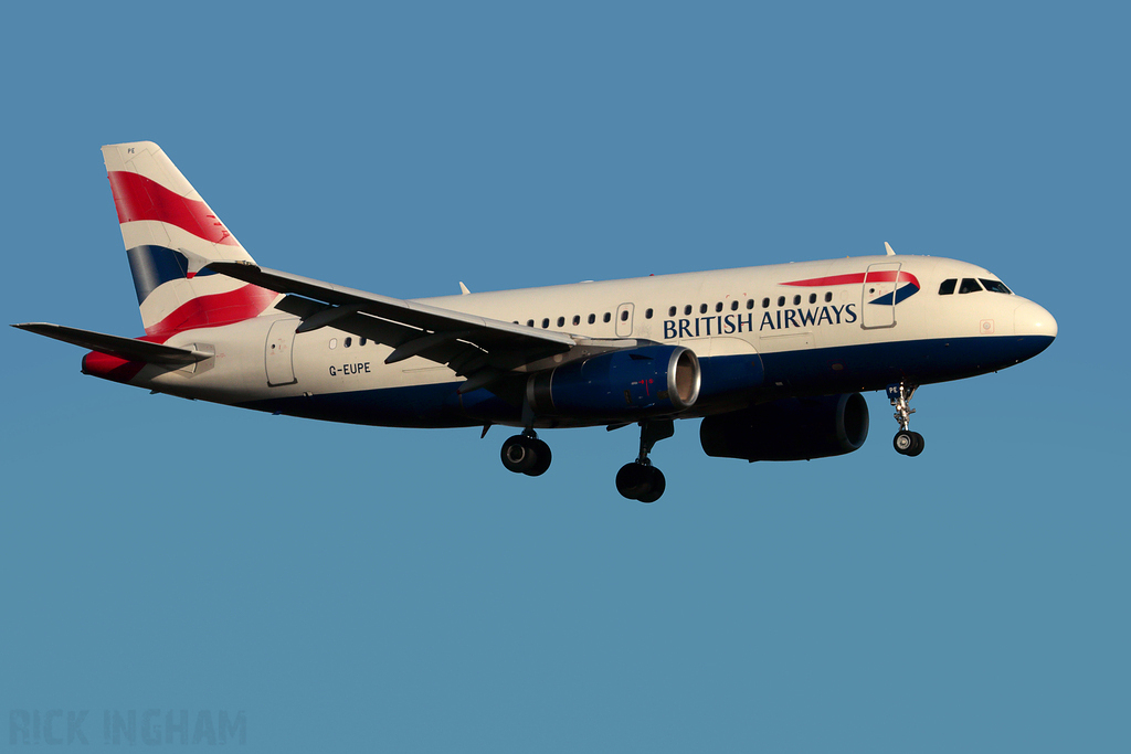 Airbus A319-131 - G-EUPE - British Airways