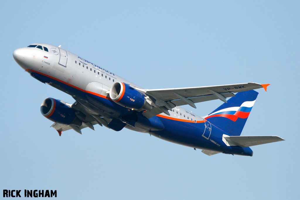 Airbus A319-111 - VP-BWK - Aeroflot