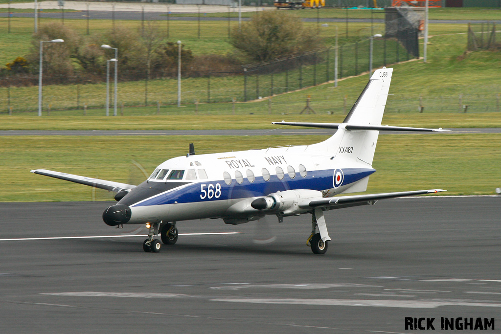 Scottish Aviation Jetstream T2 - XX487/568 - Royal Navy