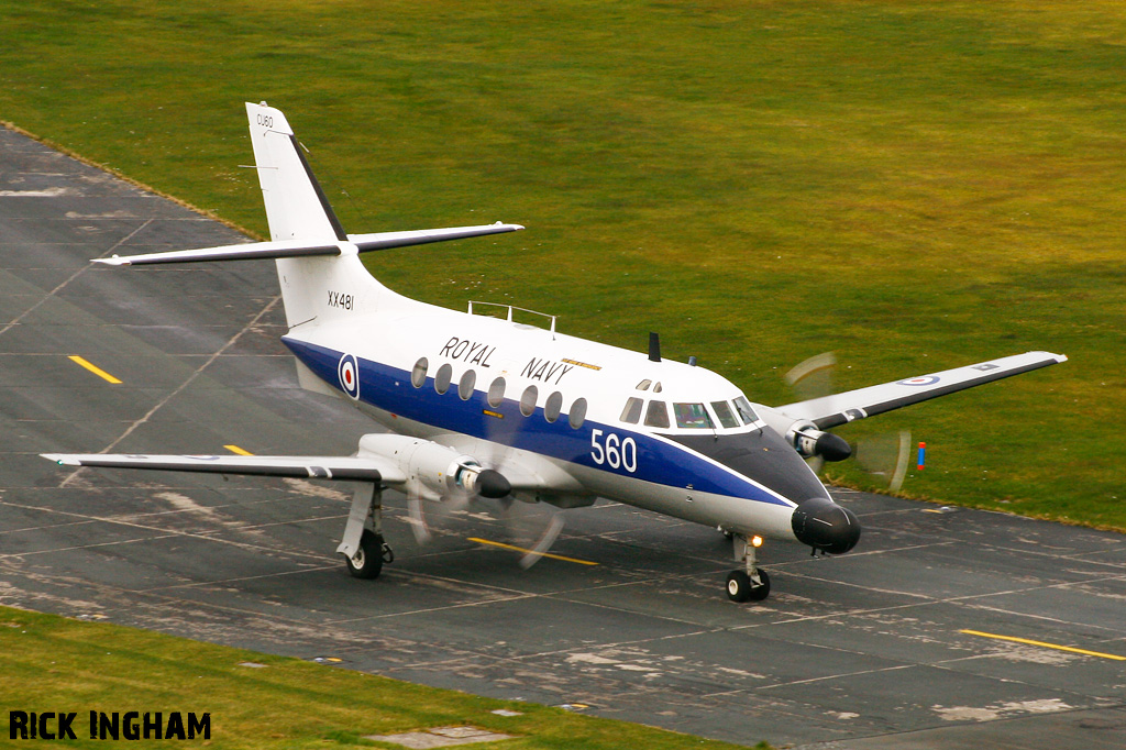 Scottish Aviation Jetstream T2 - XX481/560 - Royal Navy