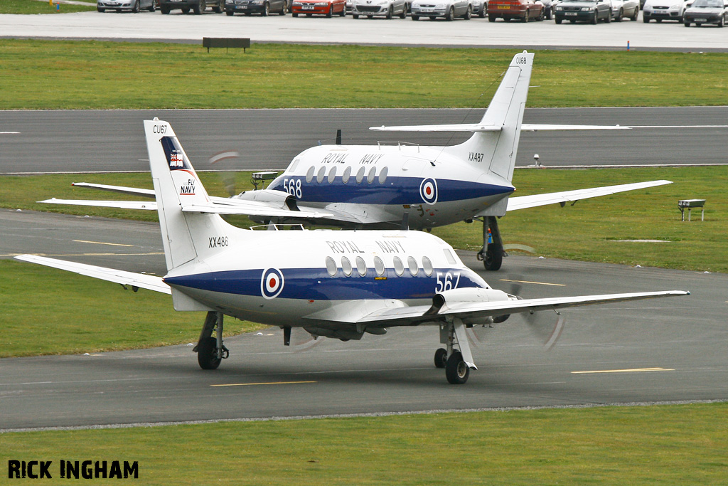 Scottish Aviation Jetstream T2 - XX486/567 - Royal Navy