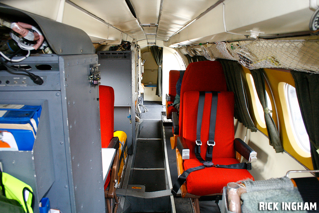 Cabin of Scottish Aviation Jetstream T2 - ZA111/565 - Royal Navy