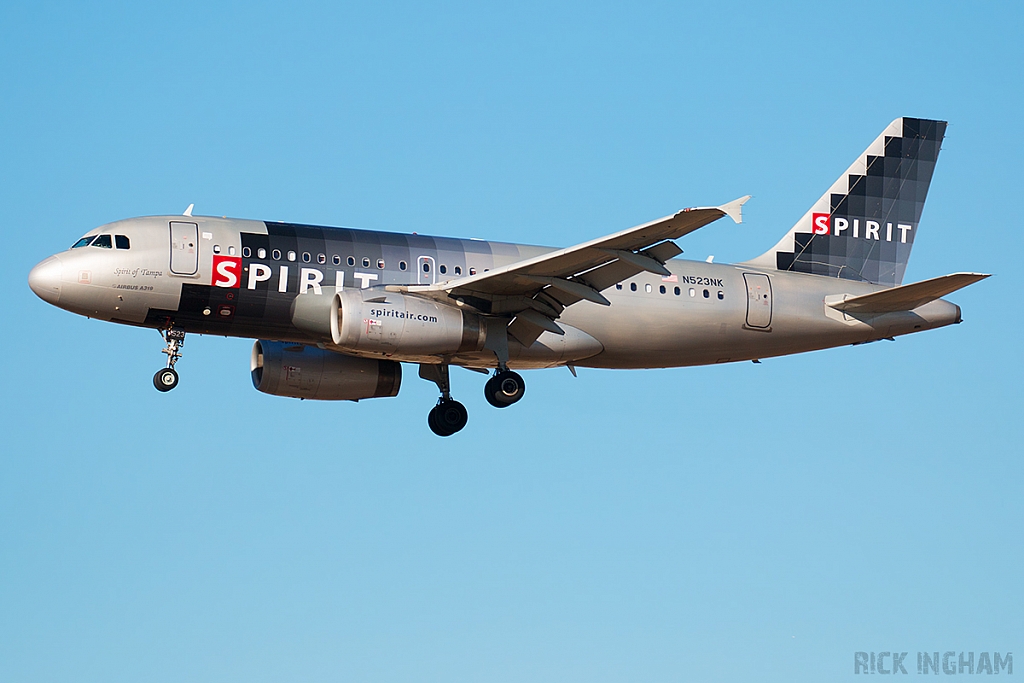 Airbus A319-132 - N523NK - Spirit Airlines