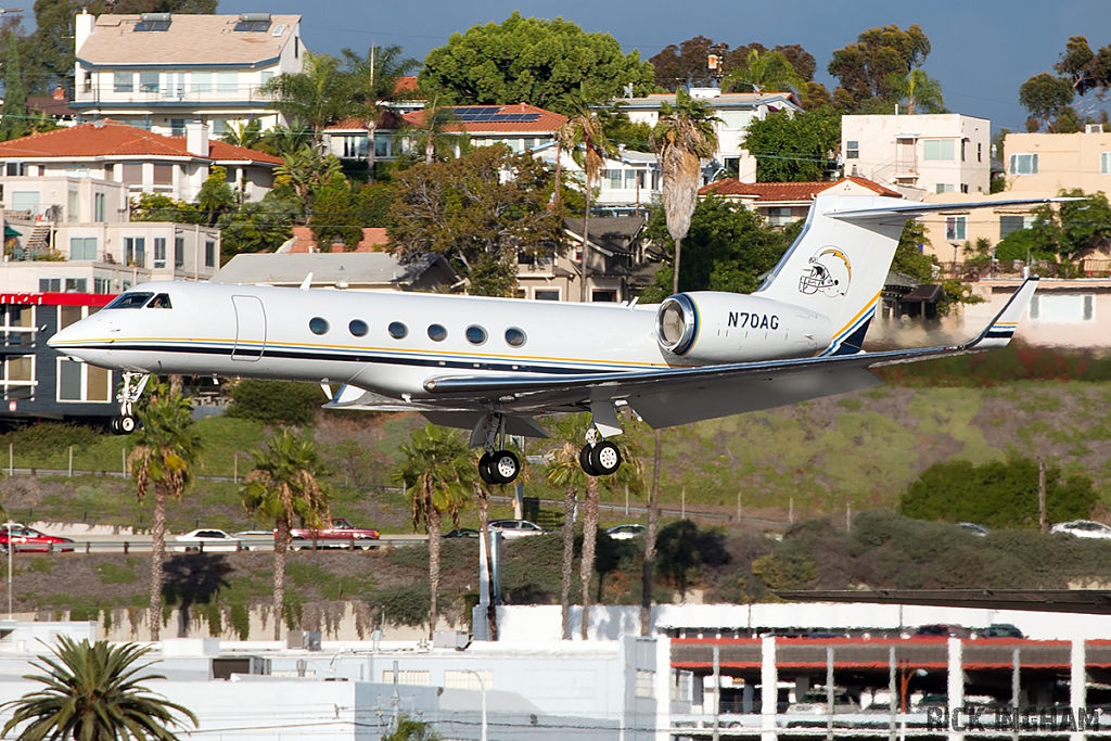 Gulfstream V - N70AG - San Diego Chargers Football Team