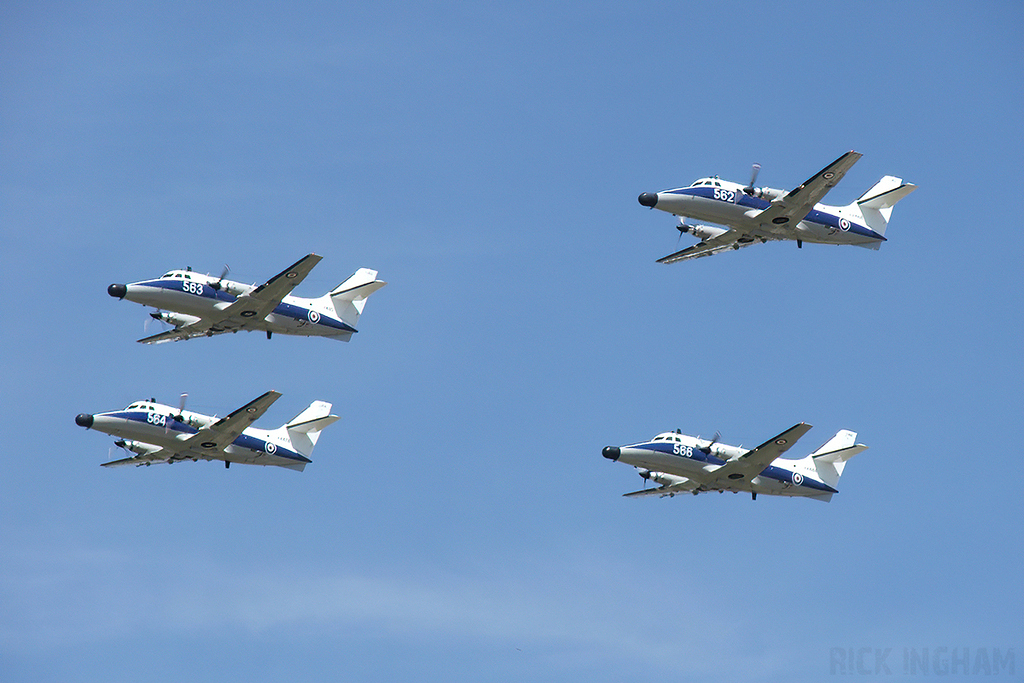 Scottish Aviation Jetstream T2 - ZA110/563 + XX478/564 + XX488/562 + XX484/566 - Royal Navy