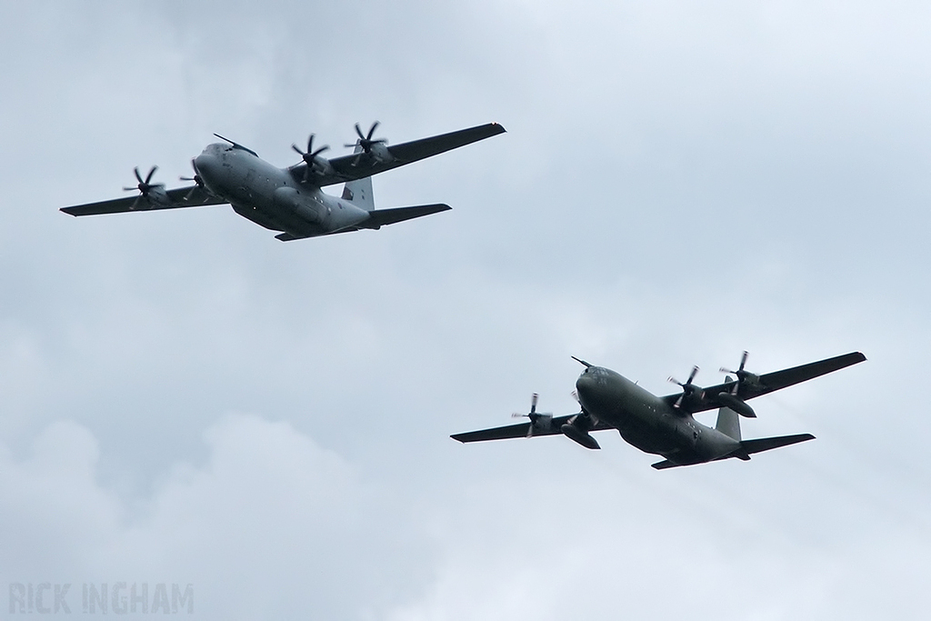 Lockheed C-130J Hercules C5 - ZH880 + Lockheed C-130K Hercules C3 - XV290 - RAF
