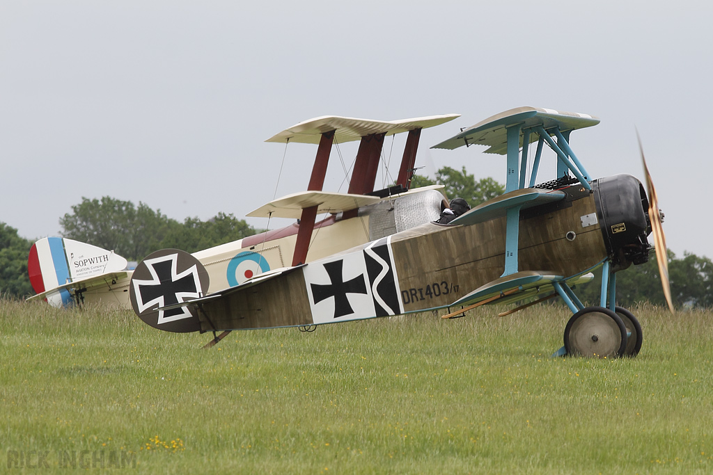 Fokker DR1 - 403/G-FOKK + Sopwith Triplane - N500/G-PENY - Great War Display Team