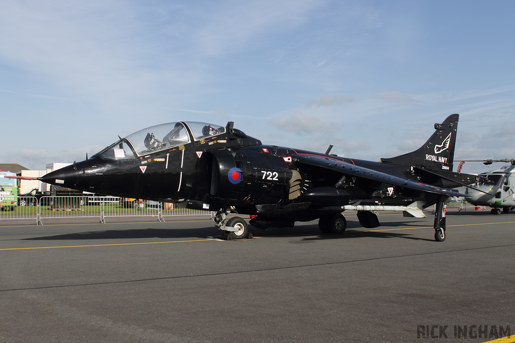 British Aerospace Sea Harrier T8 - ZB604/722 - Royal Navy