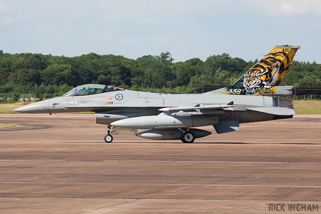 Lockheed Martin F-16AM Fighting Falcon - 671 - Norwegian Air Force