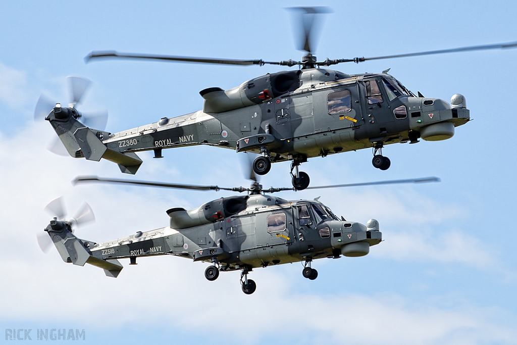 AgustaWestland AW159 Wildcat HMA2 - ZZ380 + ZZ516 - Royal Navy