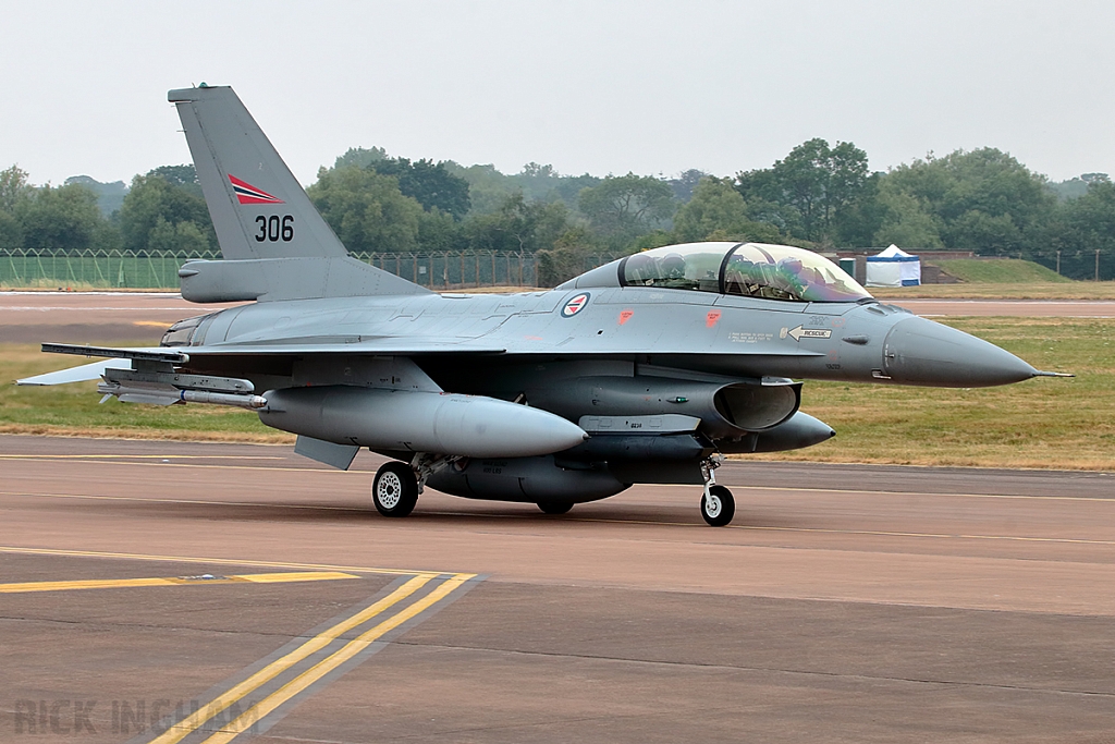 Lockheed Martin F-16BM Fighting Falcon - 306 - Norwegian Air Force