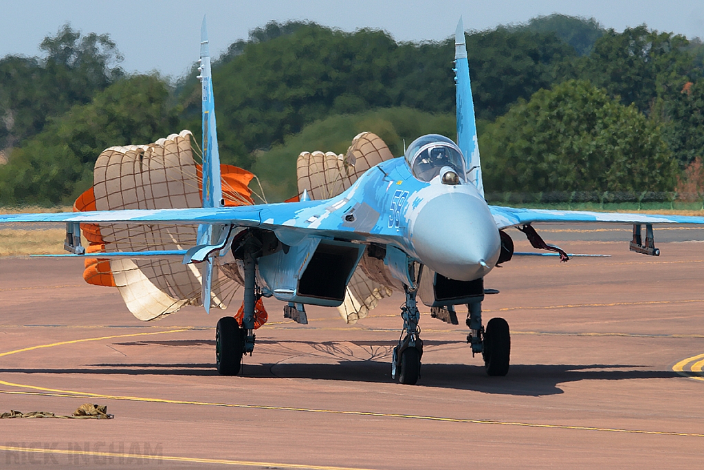 Sukhoi Su-27P Flanker - 58 Blue - Ukrainian Air Force