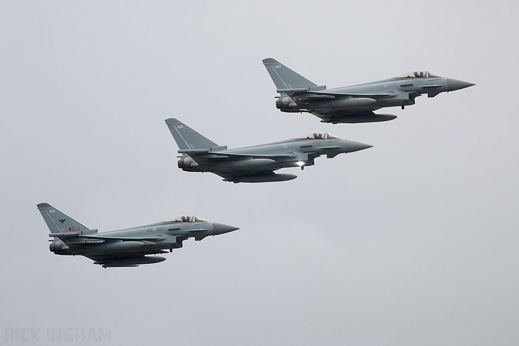 Eurofighter Typhoon FGR4 - ZJ924 + ZK343 + ZK425 - RAF