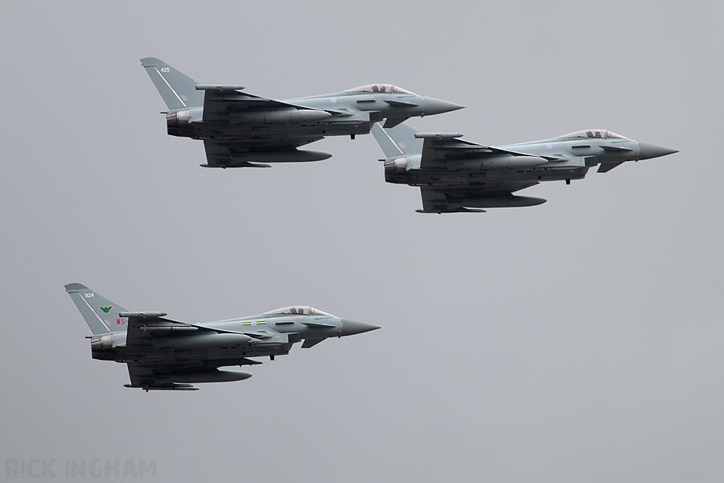 Eurofighter Typhoon FGR4 - ZJ924 + ZK343 + ZK425 - RAF