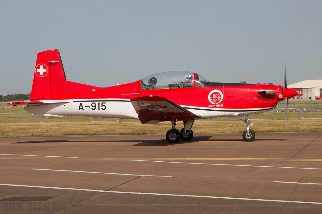 Pilatus PC-9M - A-915 - Swiss Air Force