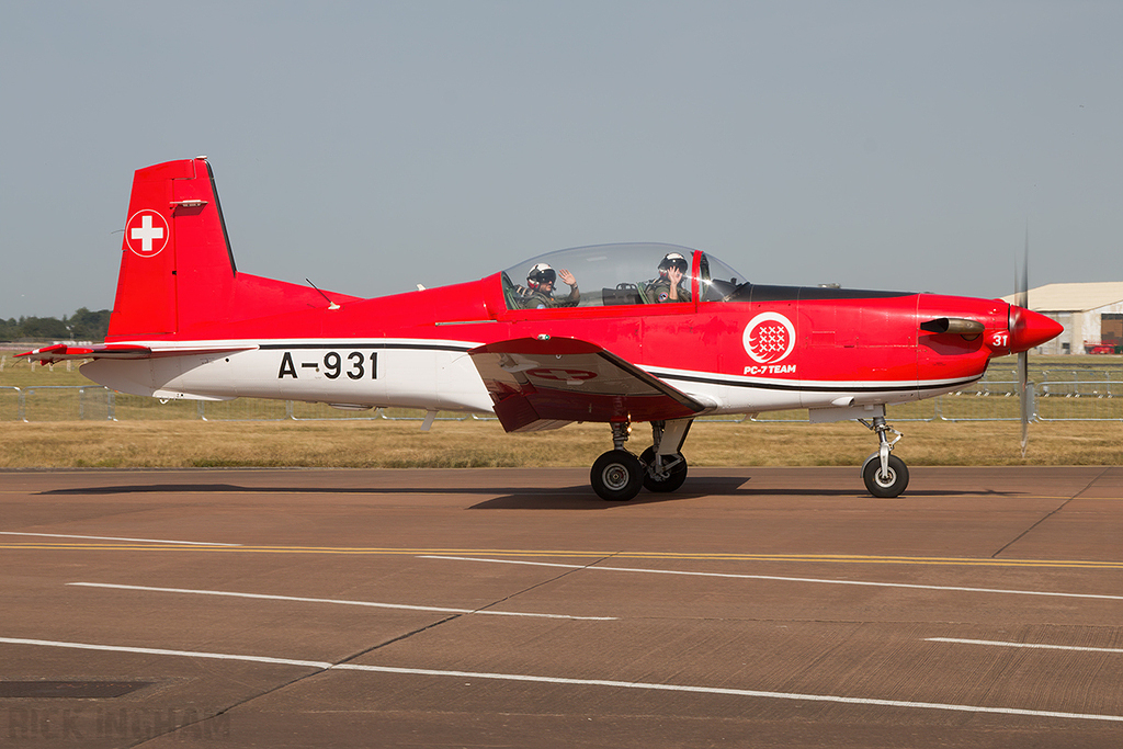 Pilatus PC-9M - A-931 - Swiss Air Force