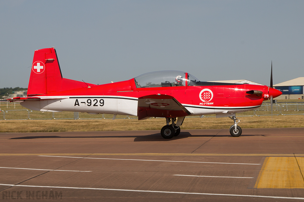 Pilatus PC-9M - A-929 - Swiss Air Force