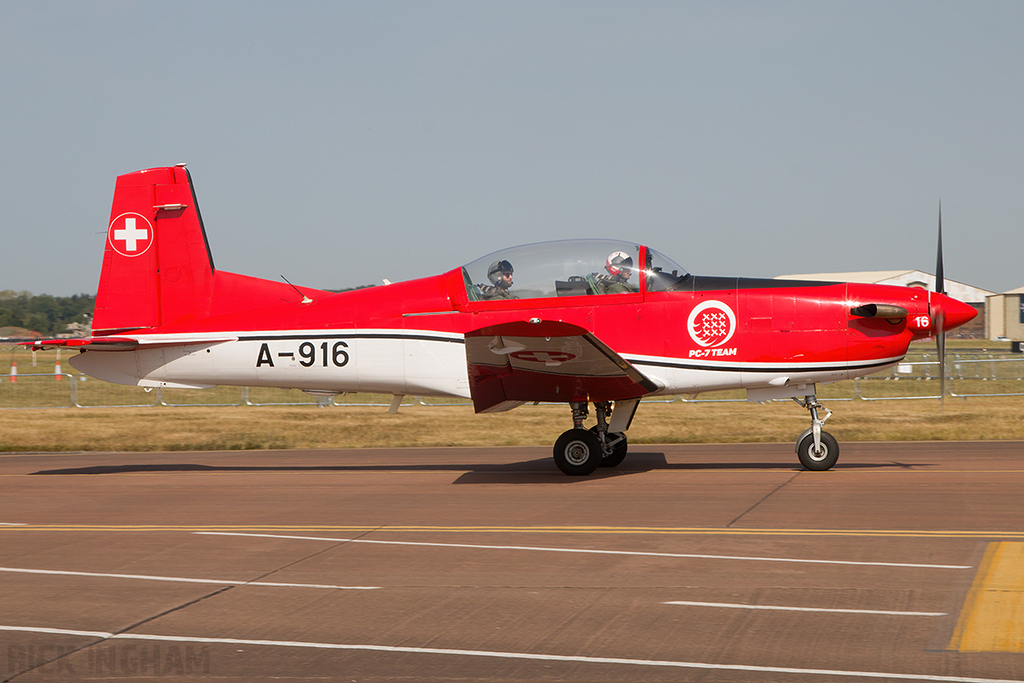 Pilatus PC-9M - A-916 - Swiss Air Force