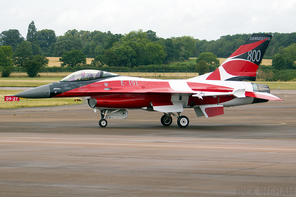 Lockheed Martin F-16AM Fighting Falcon - E-191 - Danish Air Force