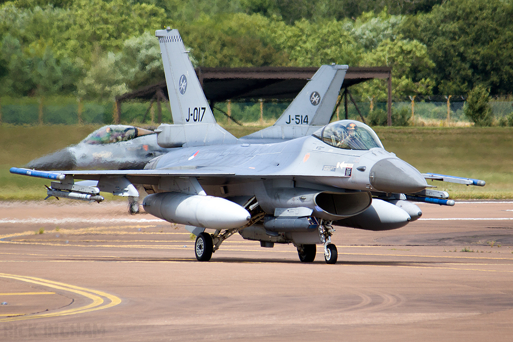 Lockheed Martin F-16AM Fighting Falcon - J-017 - RNLAF