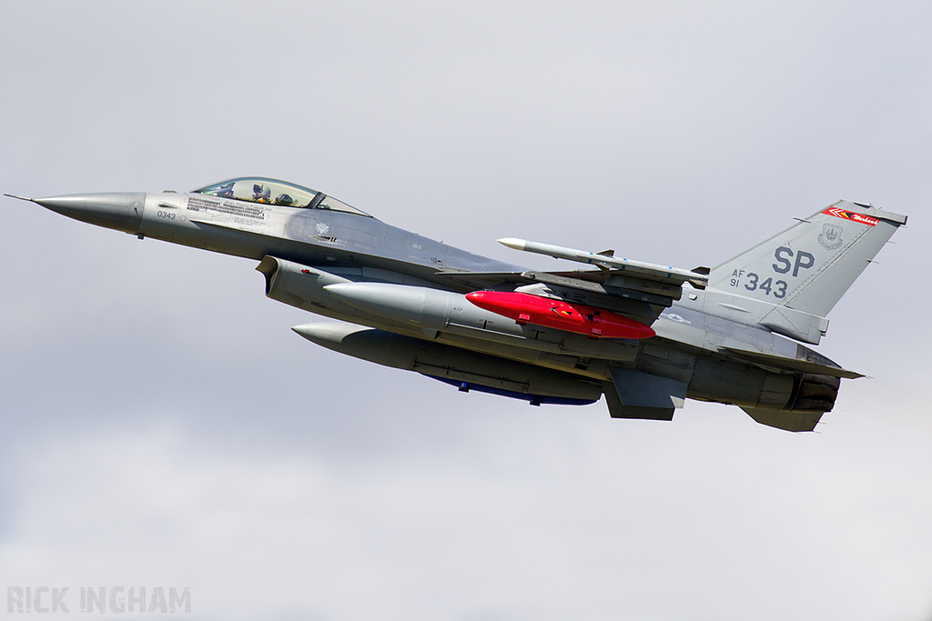 Lockheed Martin F-16CJ Fighting Falcon - 91-0343 - USAF