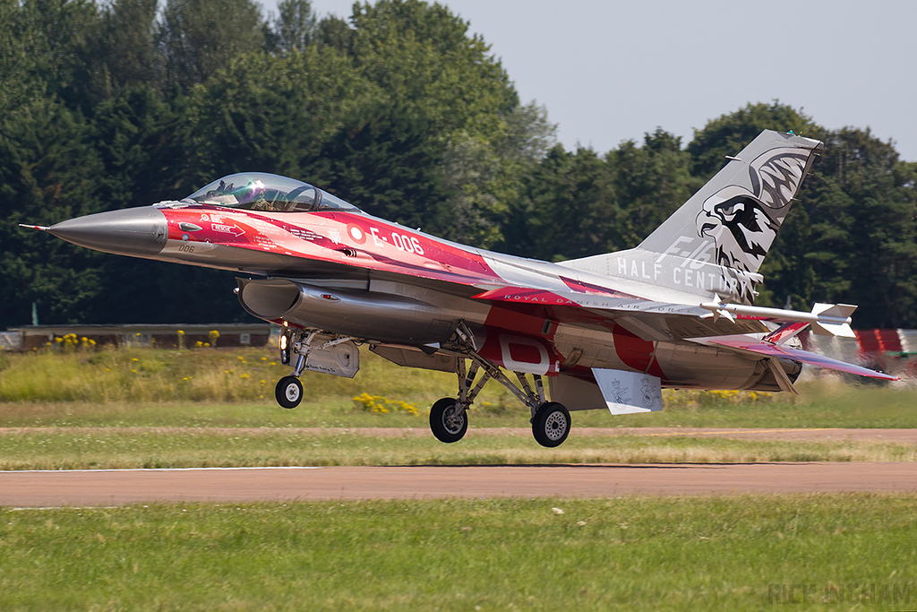 Lockheed Martin F-16AM Fighting Falcon - E-006 - Danish Air Force