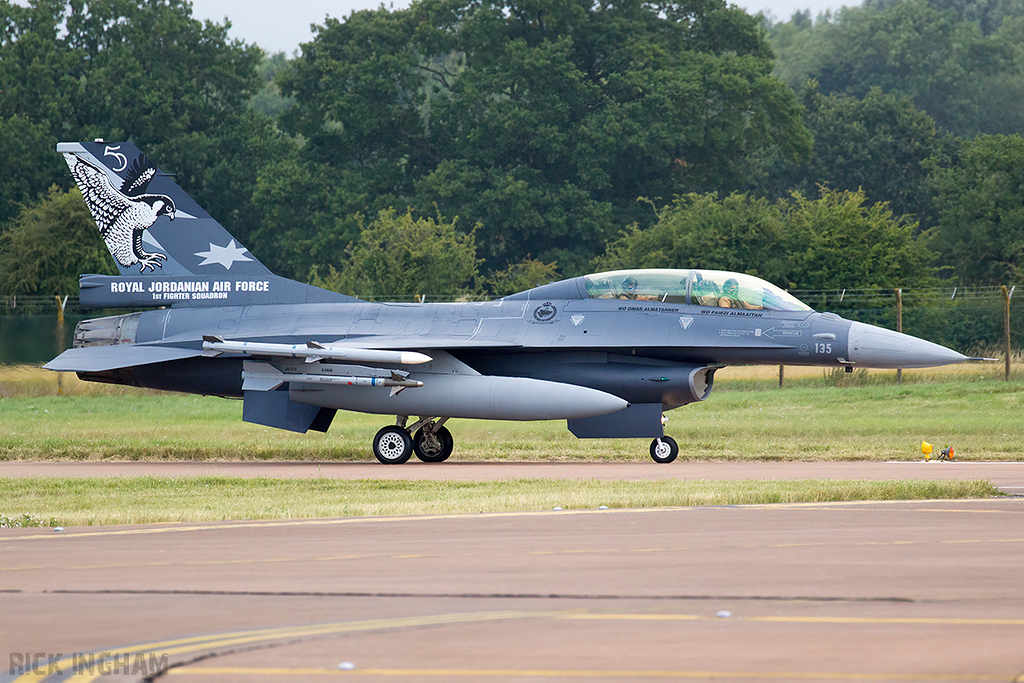 Lockheed Martin F-16BM Fighting Falcon - 135 - Jordanian Air Force