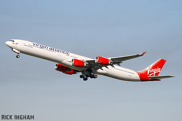 Airbus A340-642 - G-VRED - Virgin Atlantic
