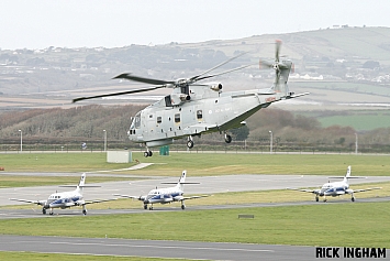 Westland Merlin HM1 - ZH845/16 + Scottish Aviation Jetstream T2 - Royal Navy