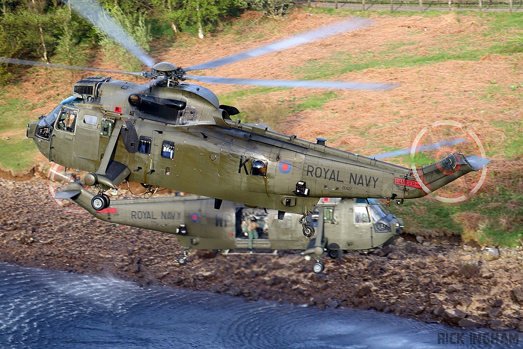 Westland Sea King HC4 - ZE427/K + ZF116/WP - Royal Navy