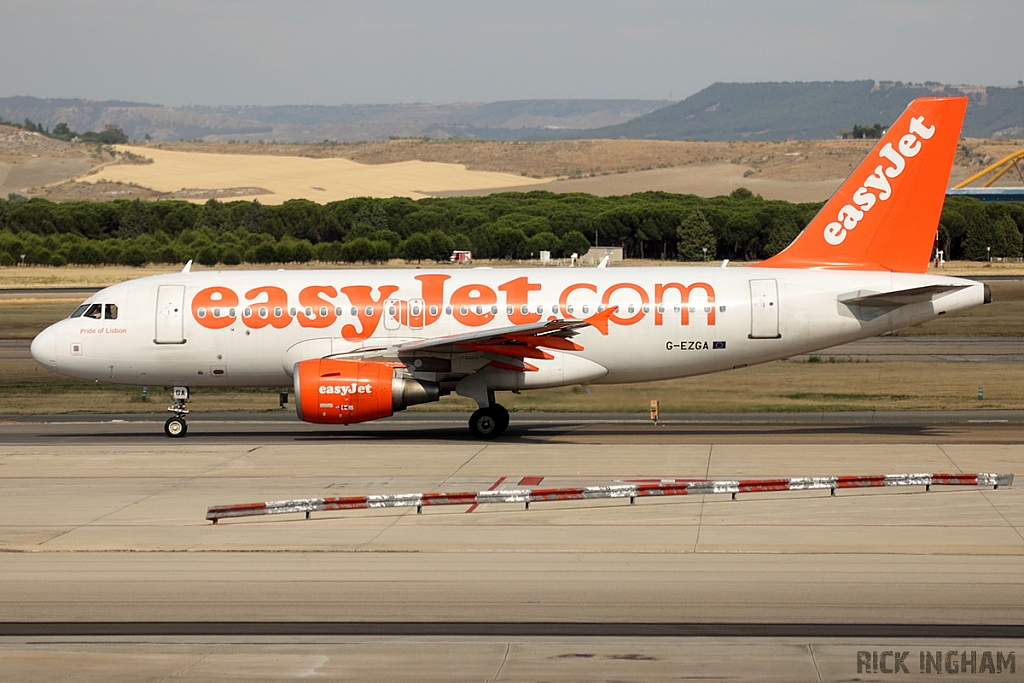 Airbus A319-111 - G-EZGA - Easyjet