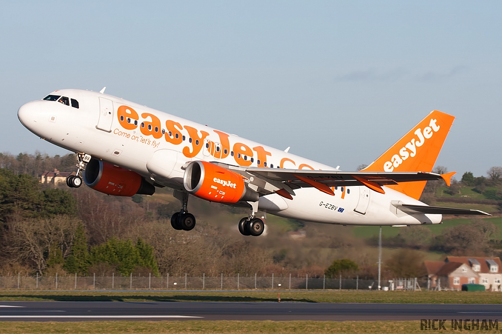 Airbus A319-111 - G-EZBV - EasyJet