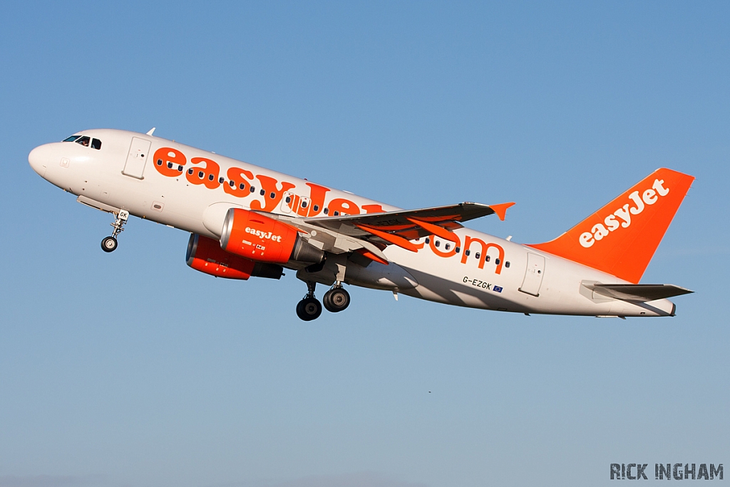 Airbus A319-111 - G-EZGK - EasyJet