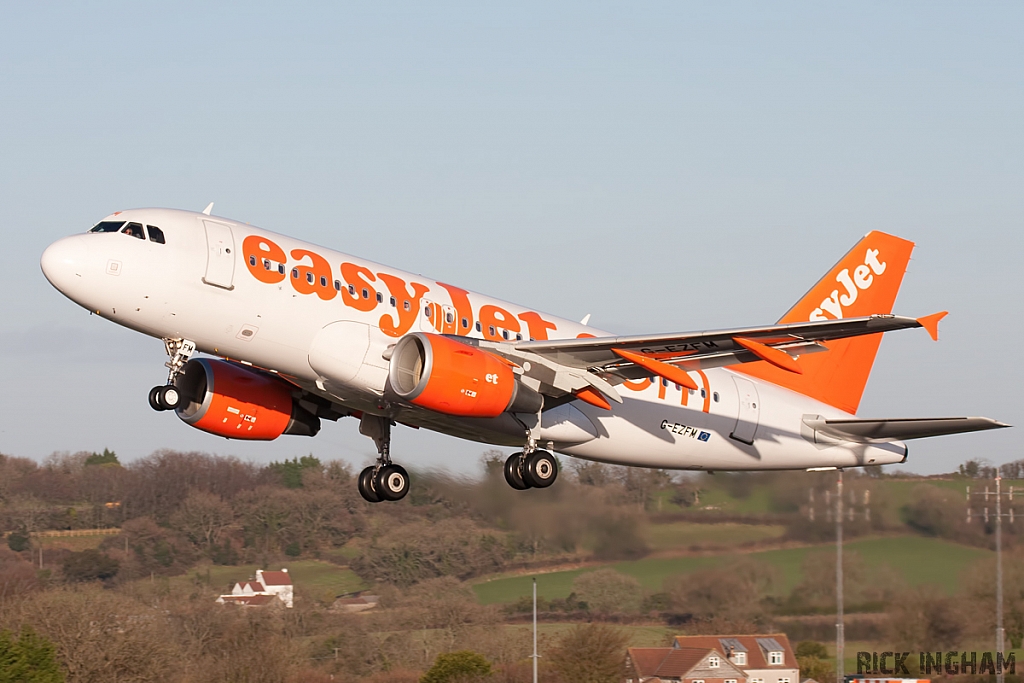 Airbus A319-111 - G-EZFM - EasyJet