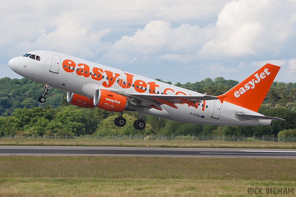 Airbus A319-111 - G-EZGI - Easyjet